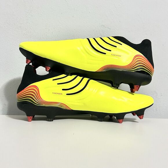 Adidas Copa Sense+ SG “Game Data Pack” Men’s Size 11 Solar Yellow Soccer Cleats - Picture 6 of 9